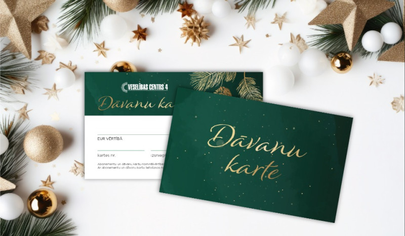 Ziemassvētku dāvana, kas noderēs visiem – “Veselības centrs 4” dāvanu karte